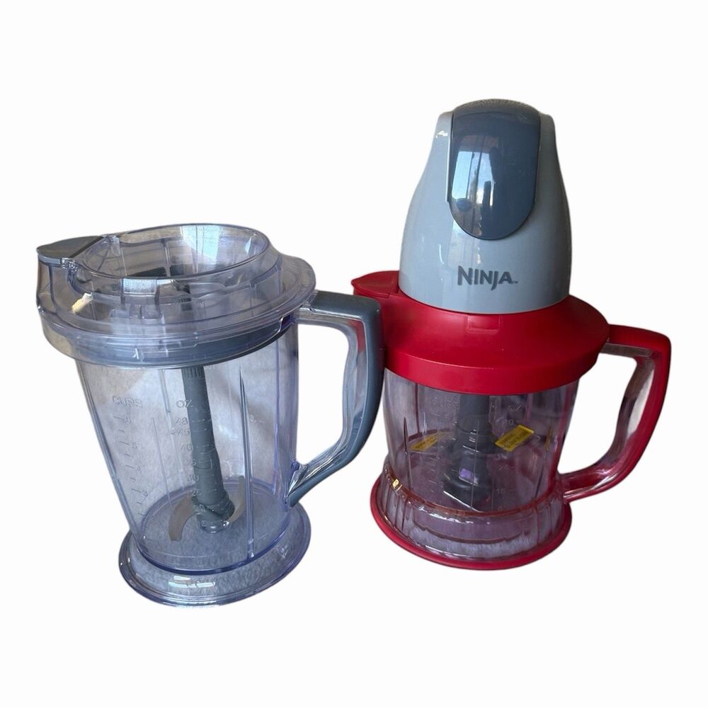 Ninja Mixer Blender Food Processor Master Prep QB900B 30 w/ 2 Jars & Blades Set